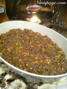 Shepherds pie dish